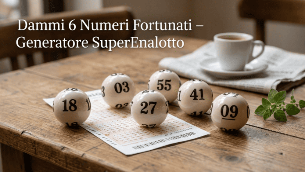 dammi 6 numeri fortunati