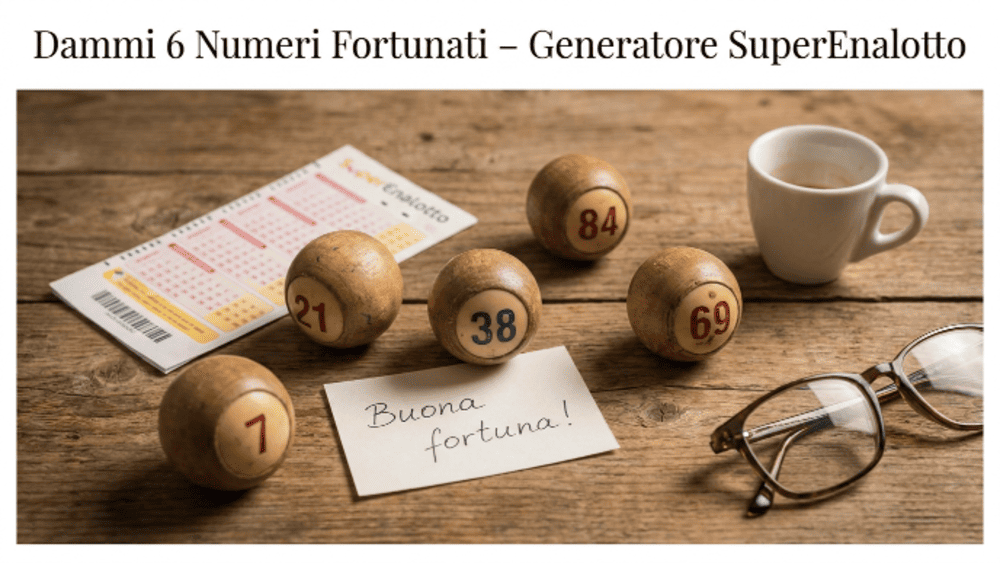 dammi 6 numeri fortunati